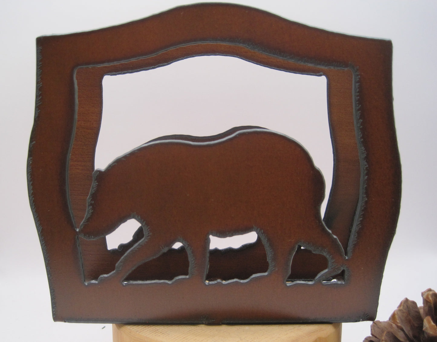 Napkin Holder- Black Bear Metal