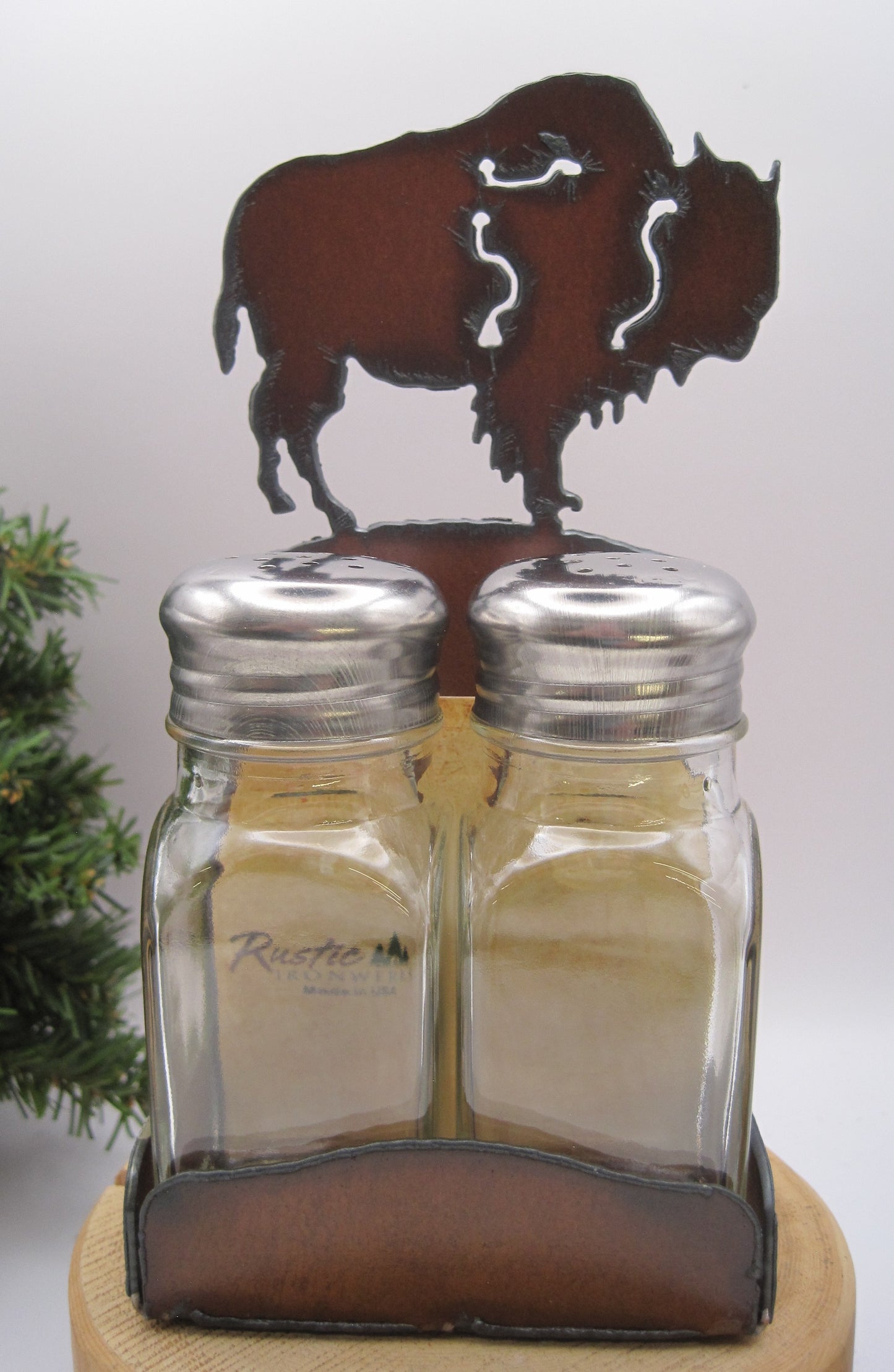 Salt & Pepper Holder- Buffalo Metal