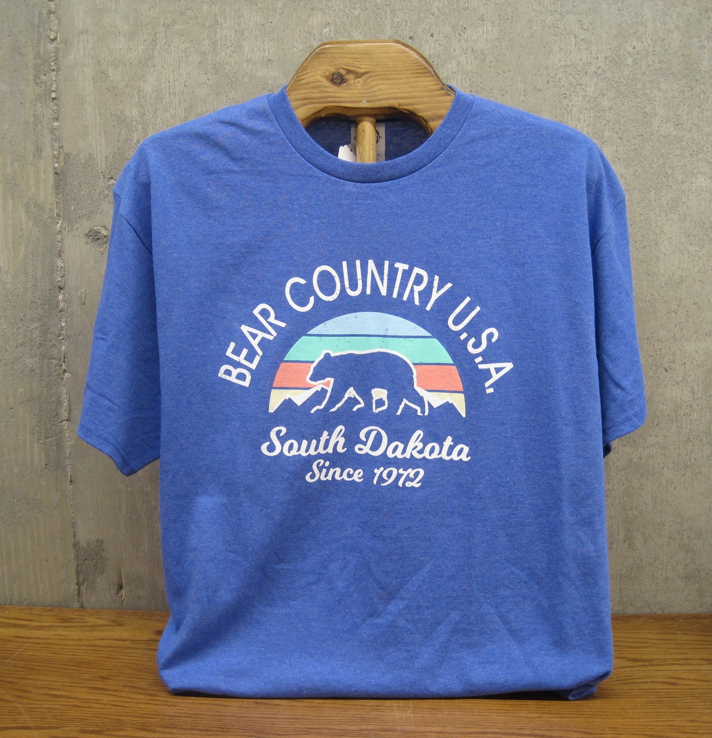 Tee-Adult, Bear/Half Moon Strip BCSD72