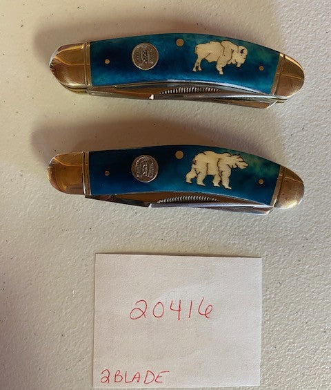 Knife-Medium Folder Double Blade