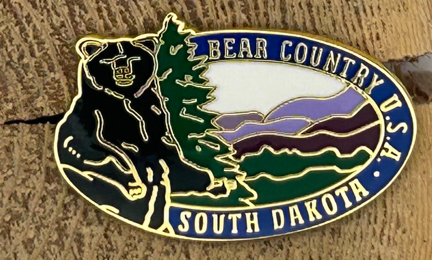 Hat Tac,Oval-Blk Bear/TreeBCSD