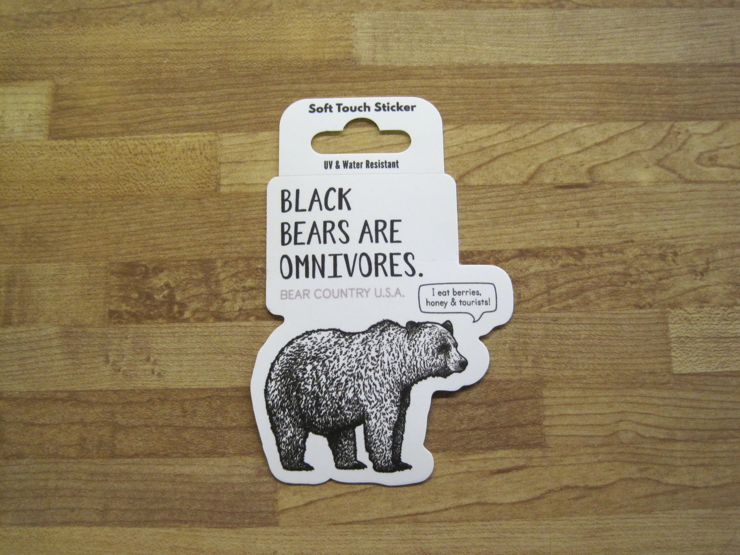 SALE- Sticker-Black Bears are Omnivores BCUSA