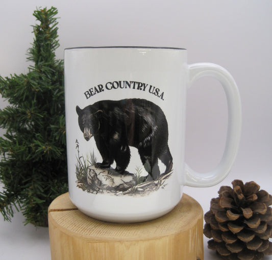 Mug, Black Bear-Sublimation Coated Ceramic BCUSA