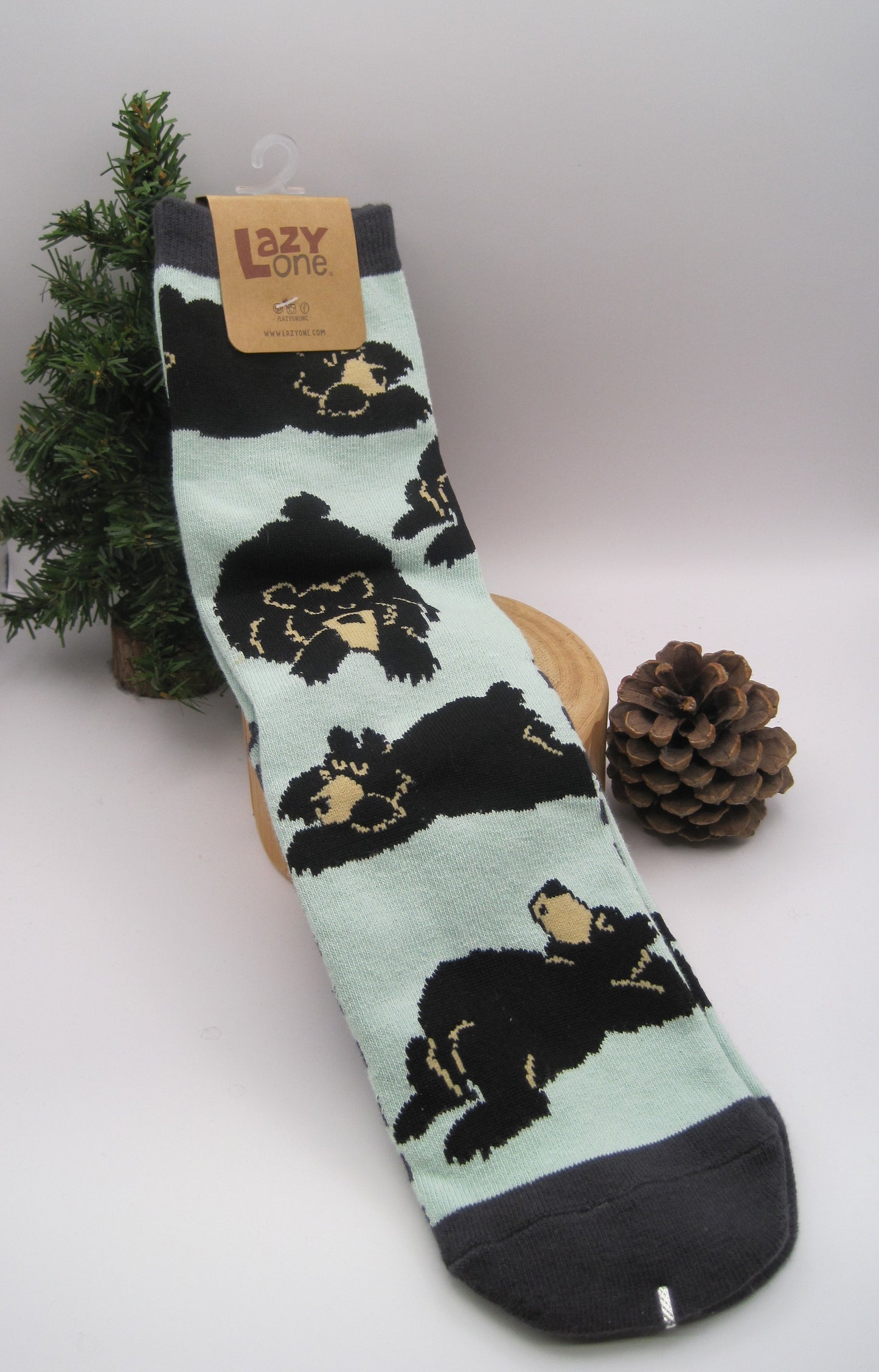 Sock, Crew Adult, Bearly Awake
