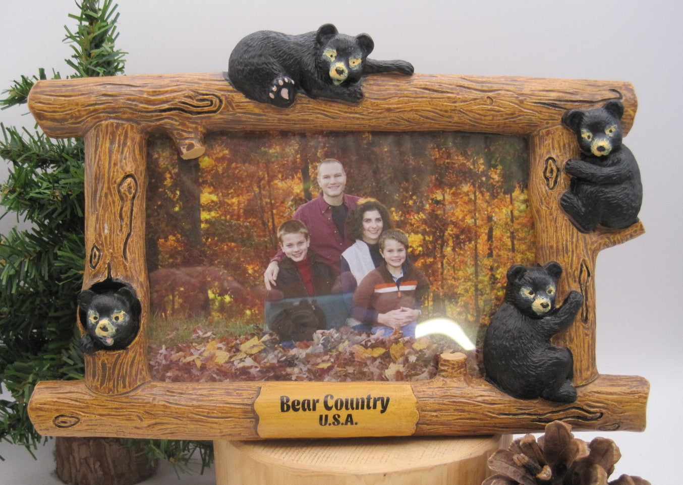 Photo Frame- Bears On Logs