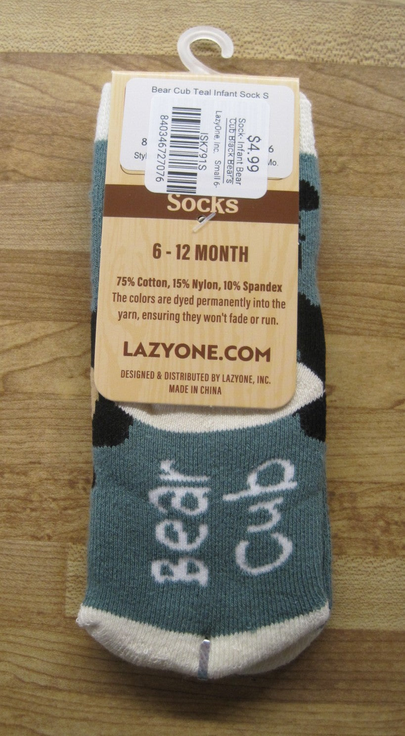 Sock- Infant Bear Cub Black Bear's