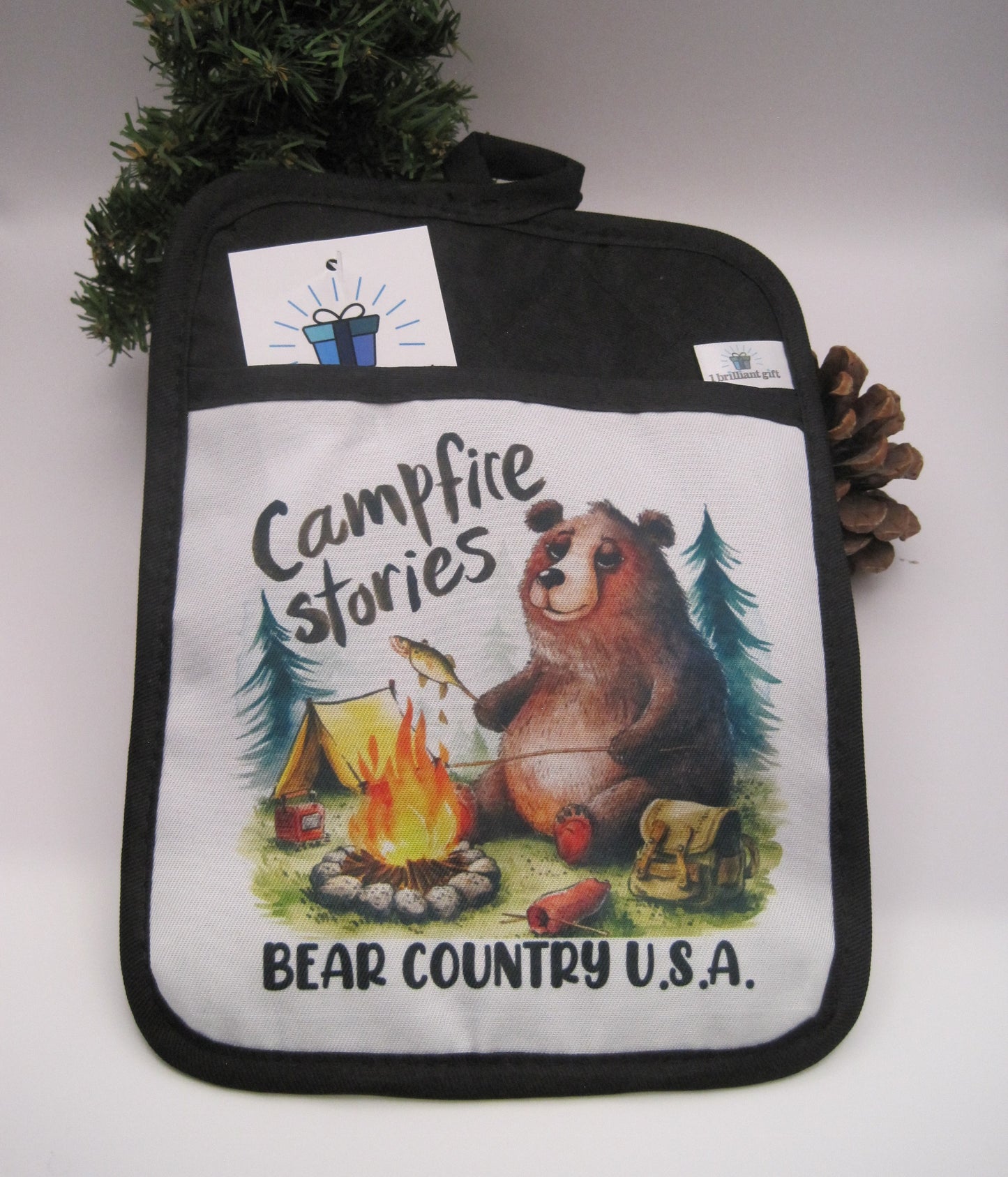 Pot Holder- Campfire Stories, Pocket