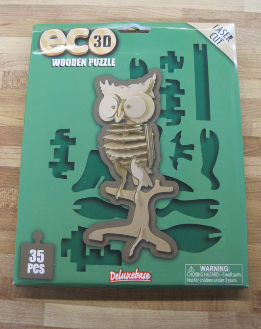 SALE-Puzzle- Eco 3D Wooden-Owl