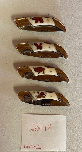Knife-Small Folder Single Blade Bone