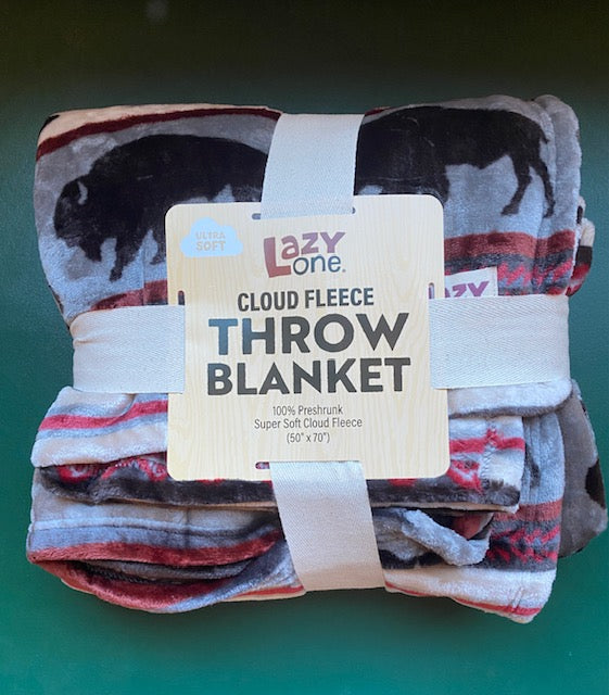 Blanket- Throw Buffalo Cloud Fleece
