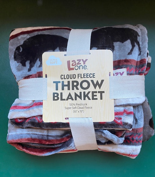 Blanket- Throw Buffalo Cloud Fleece